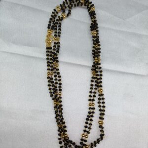 Blach Beads Collections-24inch