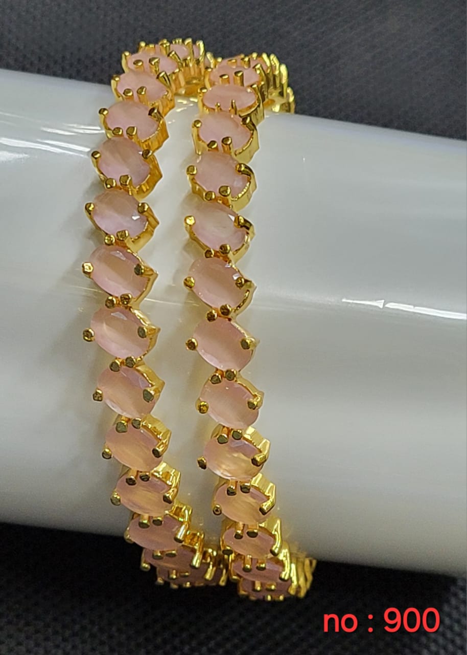 Impon stone bangles