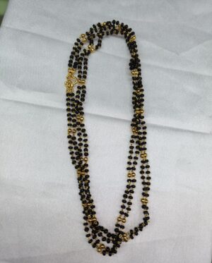 Blach Beads Collections-24inch