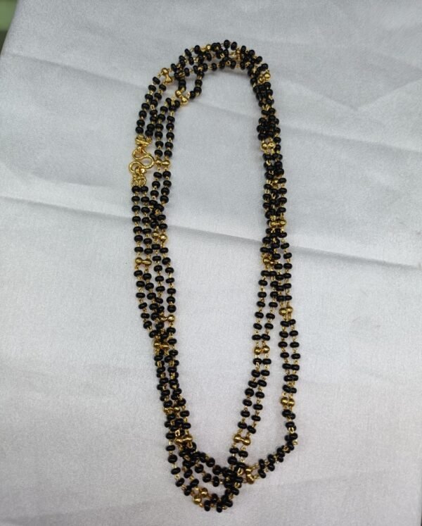 Blach Beads Collections-24inch