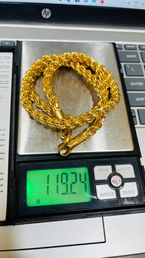 Micro gold rope chain