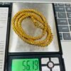 Micro gold rope chain