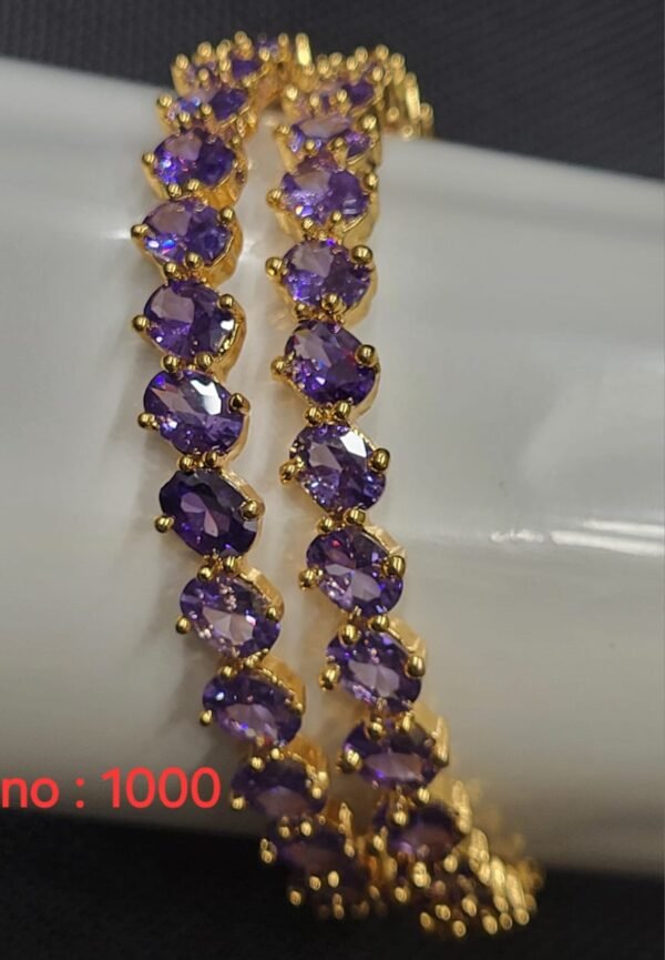 Impon stone bangles